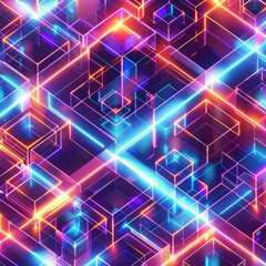 Fototapeta premium illumination Neon Background Illustration
