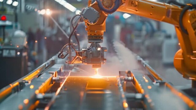 Quality control in the welding process Mechatronics Mechanical engineers are discussing production cycle times to ensure continuous operations in robotic welding jig assembly o