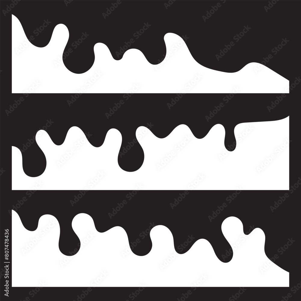 Poster website border, web page divider shapes. geometric and organic separator headers. template of modern