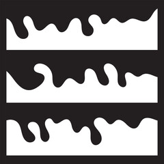 Obraz premium Border shape for website design. Vector banner header and separator. Curvy shapes for web site border. Geometric and organic separator headers for graphic design template. 11:11