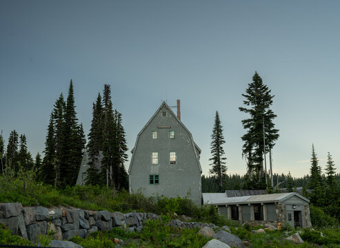 Guide Service Building In Paradise of Mount Rainier