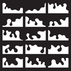 Border shape for website design. Vector banner header and separator. Background section and frame template. Set of Template Dividers Shapes for Website. Set Dividers Shapes for Website. 11:11