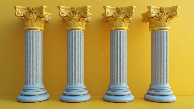 ゴージャスな柱の素材