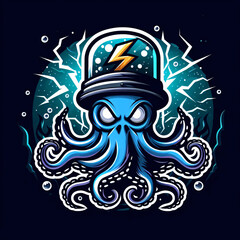 Octopus Monster Illustration