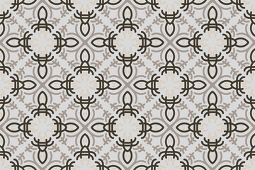 seamless vintage or arabic pattern. Simple vector graphic.