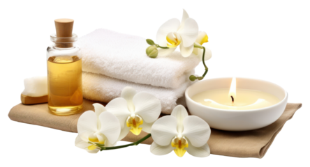 PNG Flower white spa white background.