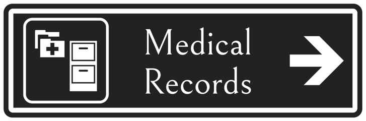 Medical records sign