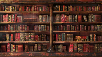 Beautiful Old library shelf