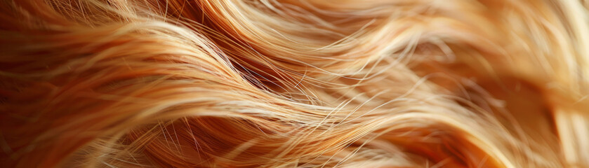 Detailed view of a child's fine blonde hair