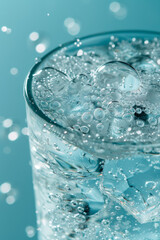 A transparent gel exfoliant that foams up.