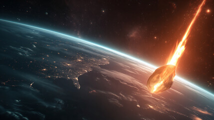meteor heading towards earth