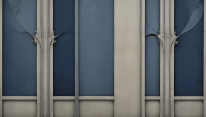 Fototapeta premium Clear Plain Shiny Warm Soft Vintage Bokeh Cloudy Wave Like Geometric Blue Background or Texture