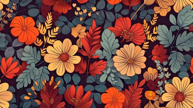 Cartoon pattern wallpaper