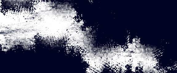 White halftone dots \u0026 blue color pattern gradient grunge texture background. Sport style vector illustration
