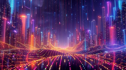 Naklejka premium Welcome to the future of digital marketing.