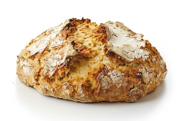 Irish soda bread, isolated on white
