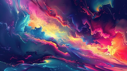 Colourful painting wallpaper --ar 16:9