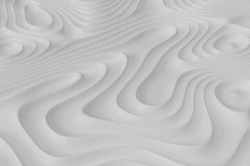 White wavy textured abstract background