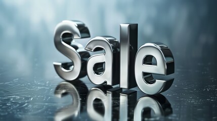 Grey Glossy Surface Sale concept art poster.