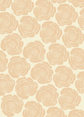 vintage roses background, seamless pattern with pastel colored roses, floral background
