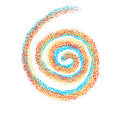 transparent spiral colorfull doodle sketch png