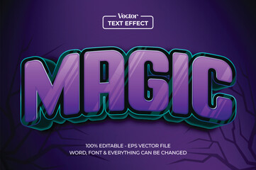 magic mystery theme editable 3d text effect