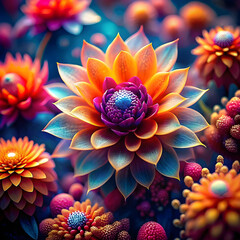 free photo closeup textural bright exotic flowers