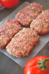 Raw Meat, Meatball for Burger