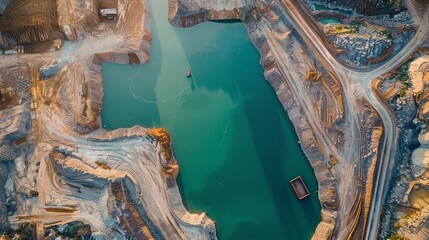 Reclaimed Beauty: Aerial Photography of Tailings Ponds in Mining Operations