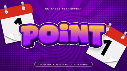 Colorful point 3d editable text effect - font style