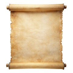 old scroll paper on transparent backround