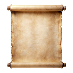 old scroll paper on transparent backround