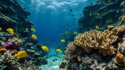 Obraz premium coral reef with fish