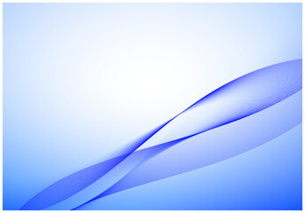 デジタルテクノロジーのウェーブ背景1青色