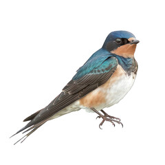 side view of swallow transparent isolated on white png