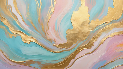 Beautiful Abtract painting strokes background, painting brush mixed color, abstract art background,Gold Brush	
