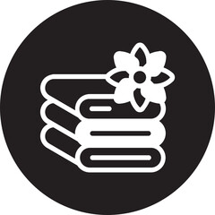 towel glyph icon