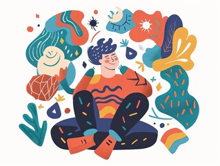 Fototapeta premium mage of someone with social anxiety receiving a party invitation