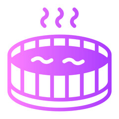 hot tub gradient icon
