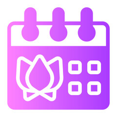schedule gradient icon