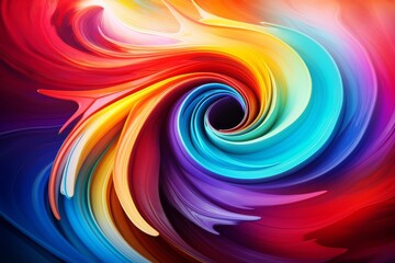 Vibrant abstract swirl of colors