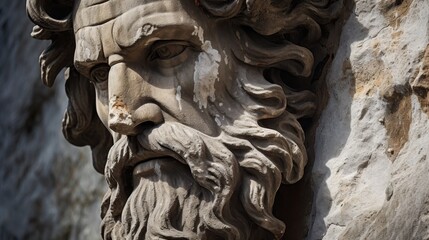 Fototapeta premium close-up of an intricate stone sculpture