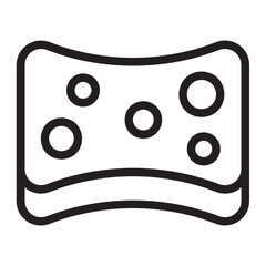 sponge line icon