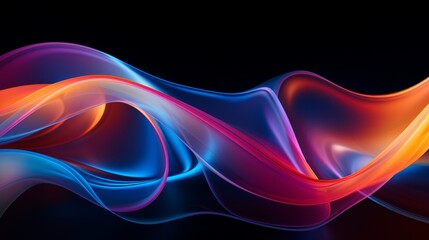 Obraz premium Vibrant abstract fluid art background