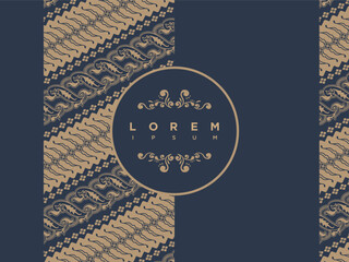 Luxury Modern Seamless Pattern Indonesian Traditional Batik Motifs Design Template