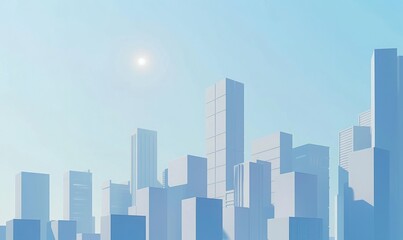 Fototapeta premium Business Citadel, suitable for illustrating your business design