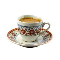 Naklejka premium A cup of coffee with the words quot coffee quot on i