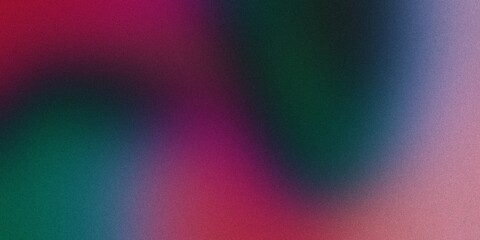 dark pink green , a unique blend color vibes and glitch empty space digital grainy noise grungy texture color gradient rough abstract background , shine bright light and glow template