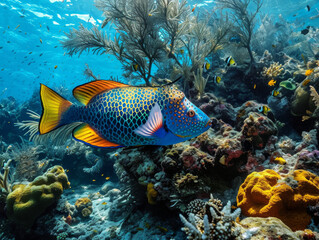  Vibrant Tropical Fish in Coral Reef Ecosystem