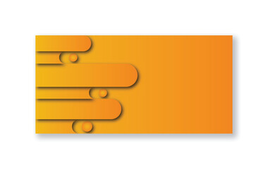 Obraz premium Modern curved pattern orange gradient abstract background